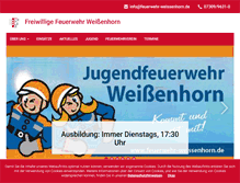 Tablet Screenshot of feuerwehr-weissenhorn.de